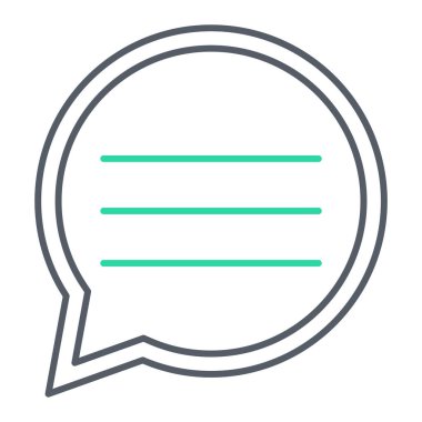 Sohbet kabarcığı vektör illüstrasyonu