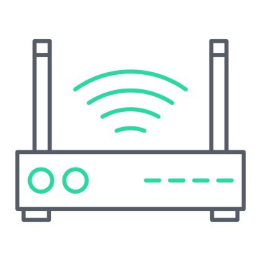 router vektör simgesi düzenlenebilir çizgi simgeleri web ve mobil için