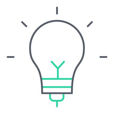 ampul simgesi vektör illüstrasyonu