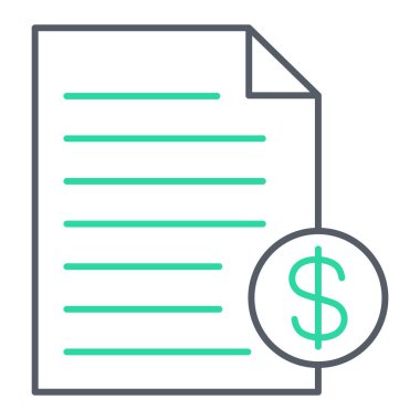 Belge. Web simgesi basit illüstrasyon