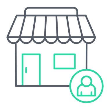 Bir depolama simgesinin vektör çizimi