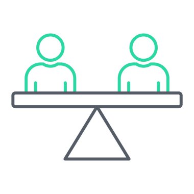 İnsan simgesinin vektör illüstrasyonu