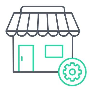 Depolama simgesinin vektör illüstrasyonu