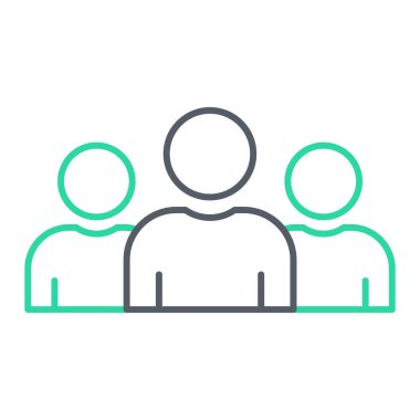 insanlar simge vektör illüstrasyonu