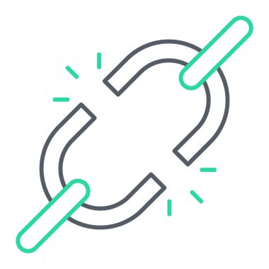 zincir simge vektör çizim