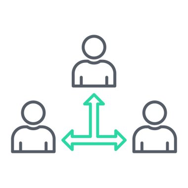 İnsan simgesinin vektör illüstrasyonu