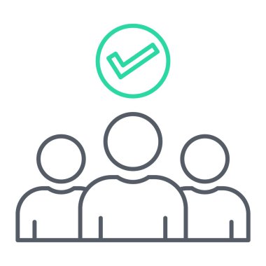 İş ve finans simgesinin vektör illüstrasyonu