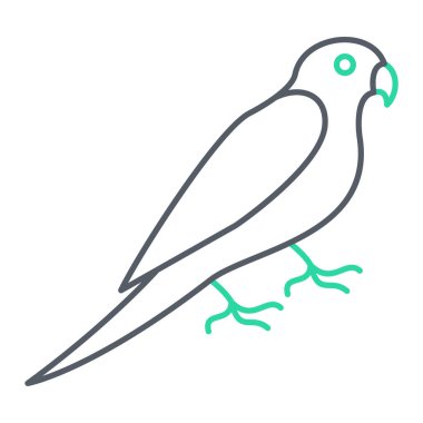 kuş simgesi vektör illüstrasyonu