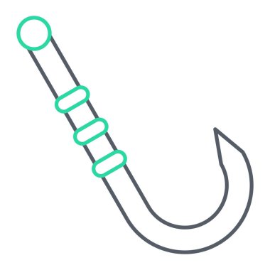 Balık kancası ikonu. özet vektör illüstrasyon sembolü