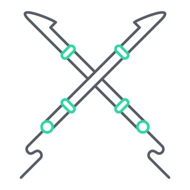 kılıç simgesi vektör illüstrasyonu