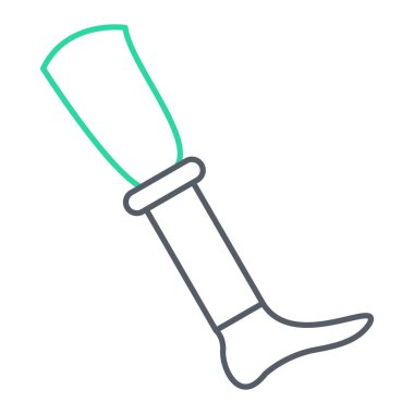 Bir tırpan simgesinin bacak vektör çizimi