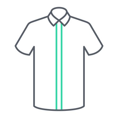 Gömlek ikonu. vektör illüstrasyonu