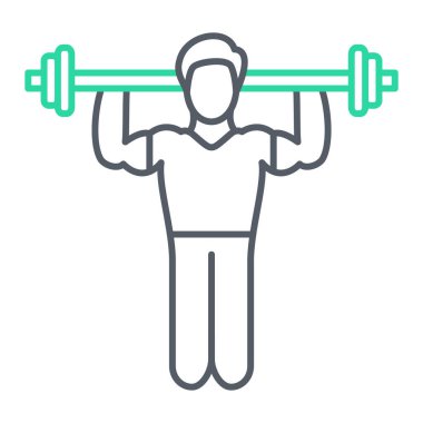 fitness eğitim vektör simgesi