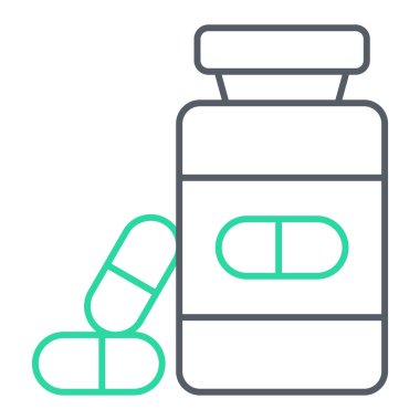 İlaç simgesinin vektör illüstrasyonu