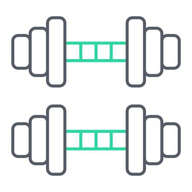 fitness ekipmanı vektör simgesi