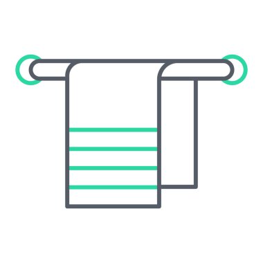 havlu ikonu vektör illüstrasyonu