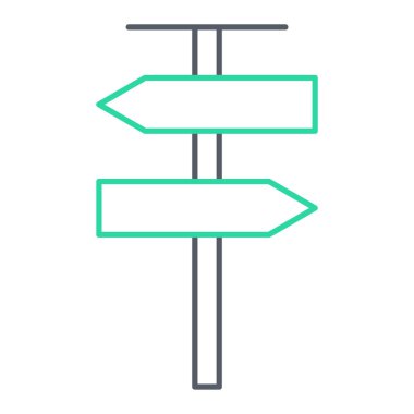 işaret posta simgesi vektör illüstrasyonu