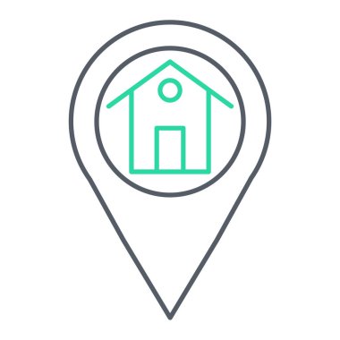 konum pin simgesi vektör illüstrasyonu