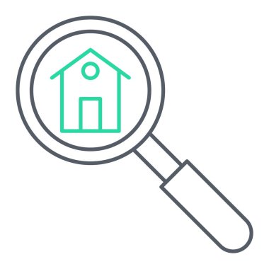 Büyüteç simgesi. Web için basit bir arama vektör sembolü çizimi