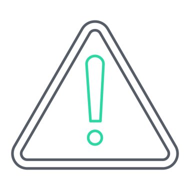 uyarı işareti simgesi. Tehlike sembolü. Düz dizayn. vektör illüstrasyonu