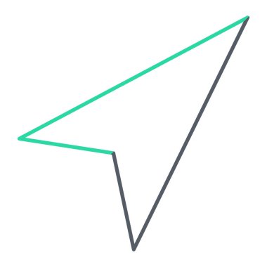 ok simgesi, vektör illüstrasyonu