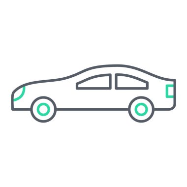 araba simgesi vektör illüstrasyonu