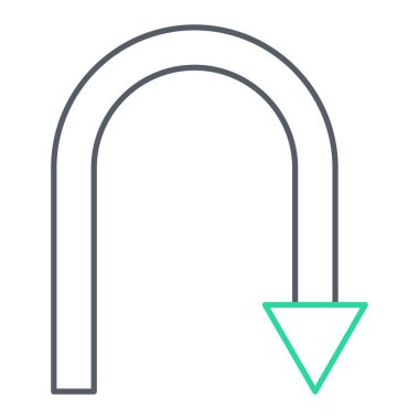 Tek izole edilmiş simge ögesinin vektör illüstrasyonu