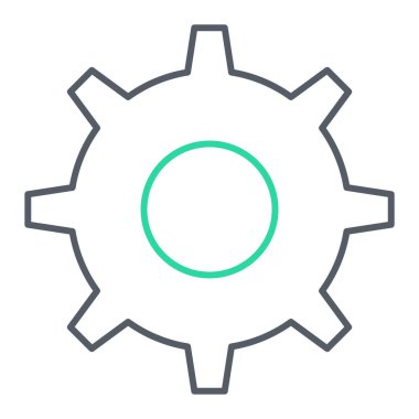 Teçhizat Web simgesi basit illüstrasyon