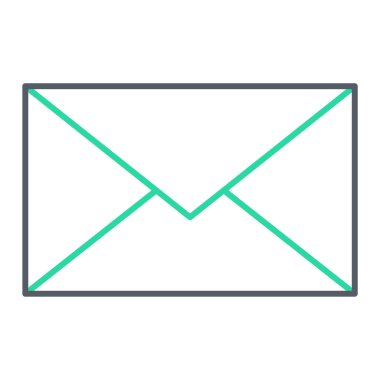 zarf simgesi vektör illüstrasyonu