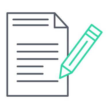 belge simgesi vektör illüstrasyonu