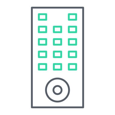 Cep telefonu. Web simgesi basit illüstrasyon