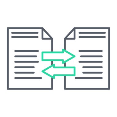 belge simgesi vektörü web ve mobil uygulama tasarımınız için beyaz arkaplanda izole edildi, pano logosu kavramı