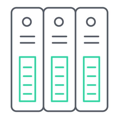dosya belgesi simgesi. veri depolama ve veritabanı teması. Yalnız tasarım. vektör illüstrasyonu