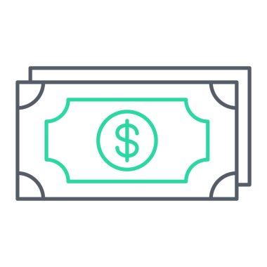 Para için. Web simgesi basit illüstrasyon