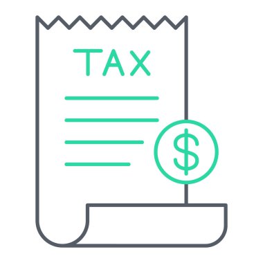 Bill vektör ince çizgi simgesi