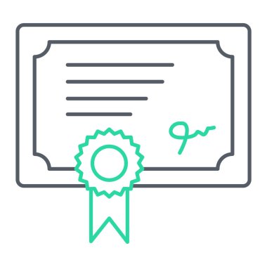 Moda biçimi izole edilmiş arkaplan sertifika simgesi