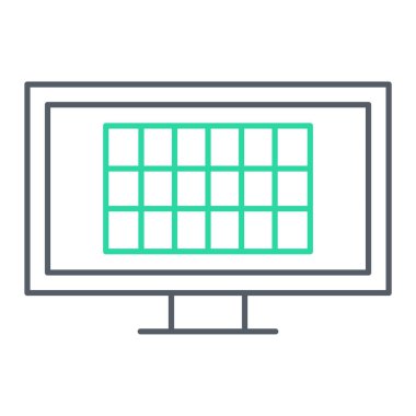 bilgisayar simgesi vektör illüstrasyonu