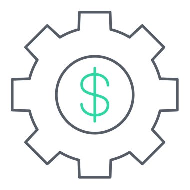 Teçhizat Web simgesi basit illüstrasyon