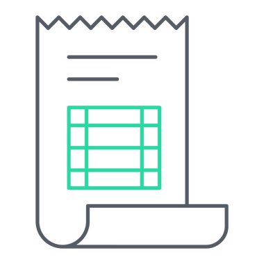 Modern b 'nin vektör illüstrasyonunda belgenin eksik simgesi