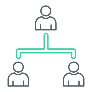 İnsan simgesinin vektör illüstrasyonu