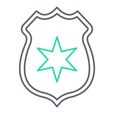 kalkan ikon vektör illüstrasyonu