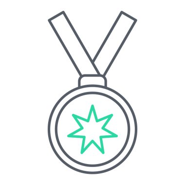 Madalya ikonu. Web için ödül vektör simgelerinin özet çizimi