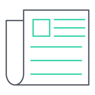 belge simgesi vektör illüstrasyonu