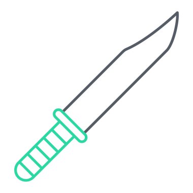 Bıçak ikonu. ağ için hançer vektör simgelerinin özet çizimi