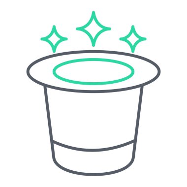 kova simgesinin vektör illüstrasyonu