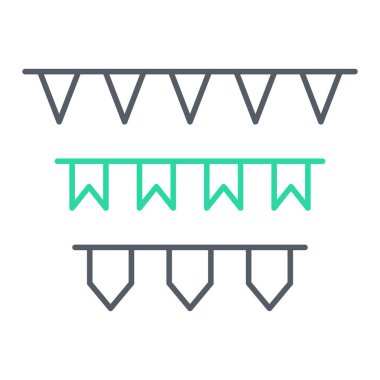 Bir çelenk simgesinin vektör illüstrasyonu