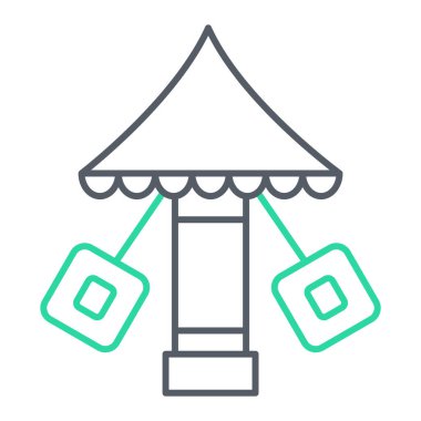 Atlıkarınca simgesinin vektör illüstrasyonu