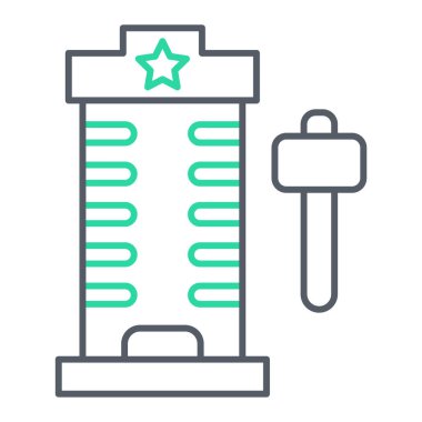 Test tübü simgesinin vektör illüstrasyonu