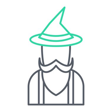 Şapka takan adamın vektör çizimi