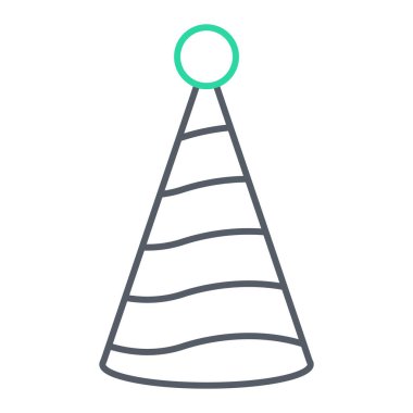 parti şapka simgesi vektör illüstrasyon grafik tasarımı
